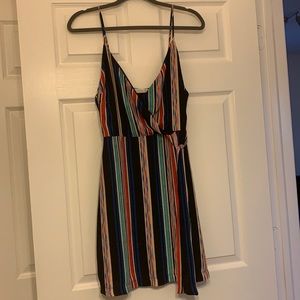 Lush Multi-Colored Striped Dress